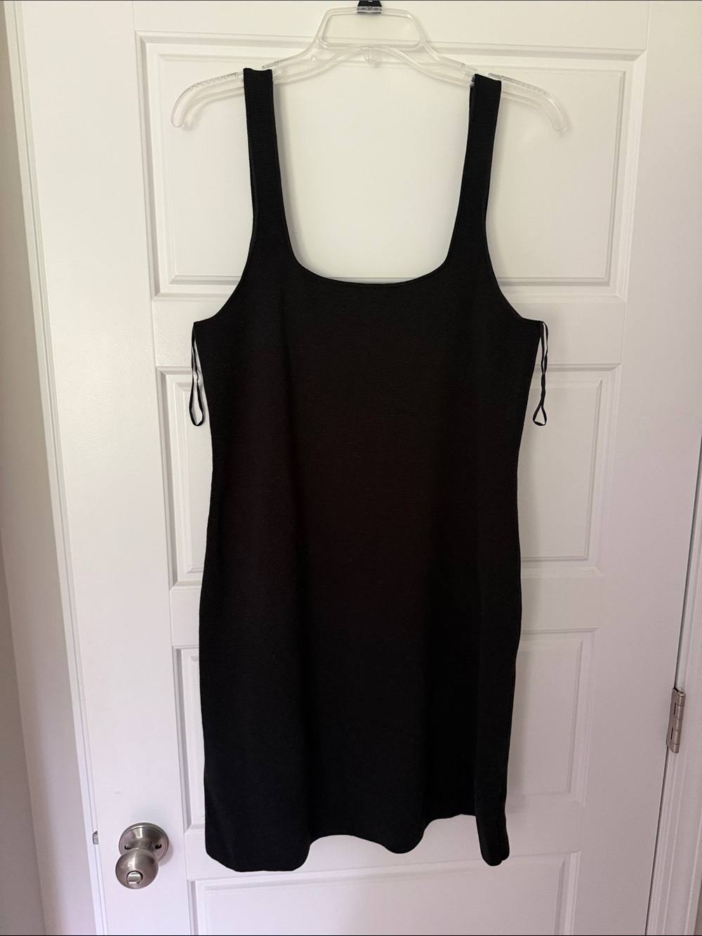 J. Crew Black Knit Scoop Neck Mini Dress